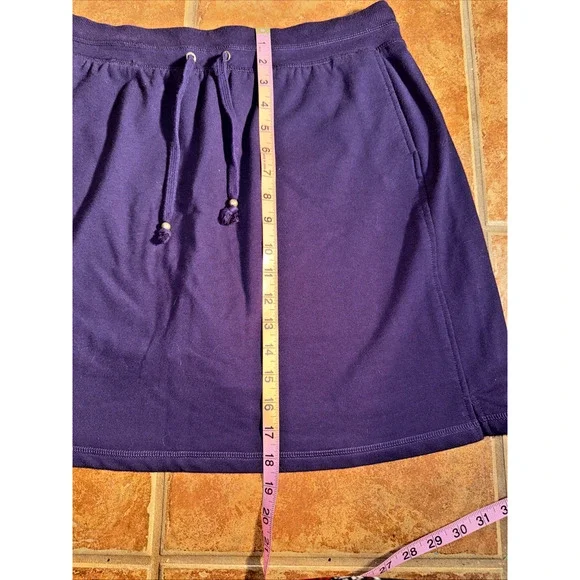 Green Tea Ladies XXL Purple Athletic Skort Elastic Drawstring Waist - Picture 5 of 8